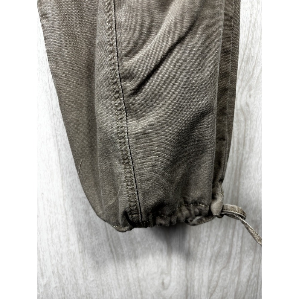 BBJ Los Angeles Cargo Pants L Khaki Utility Jogger Hem Streetwear Y2K - Picture 6 of 8